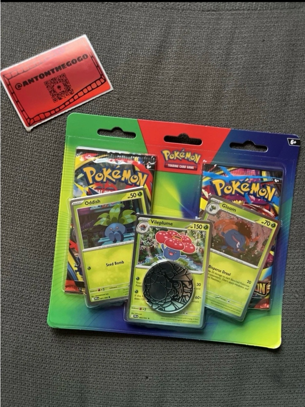 Pokémon TCG: Enhanced 2-Pack Blister - Oddish Vileplume Gloom Promo - NEW SEALED